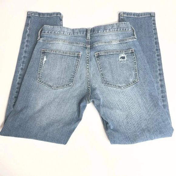Banana Republic Women's Denim Medium Wash Distressed Boyfriend Jeans Size 25/0 - Picture 11 of 15